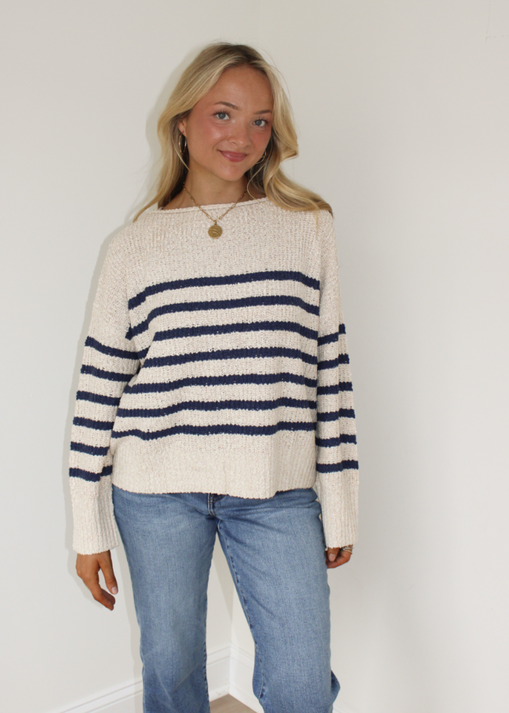 Baxter Striped Lightweight Sweater