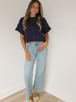 Z Supply The Stunner Mid Rise Wide Leg Jean