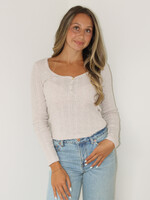 Z Supply Audri Pointelle Henley Top
