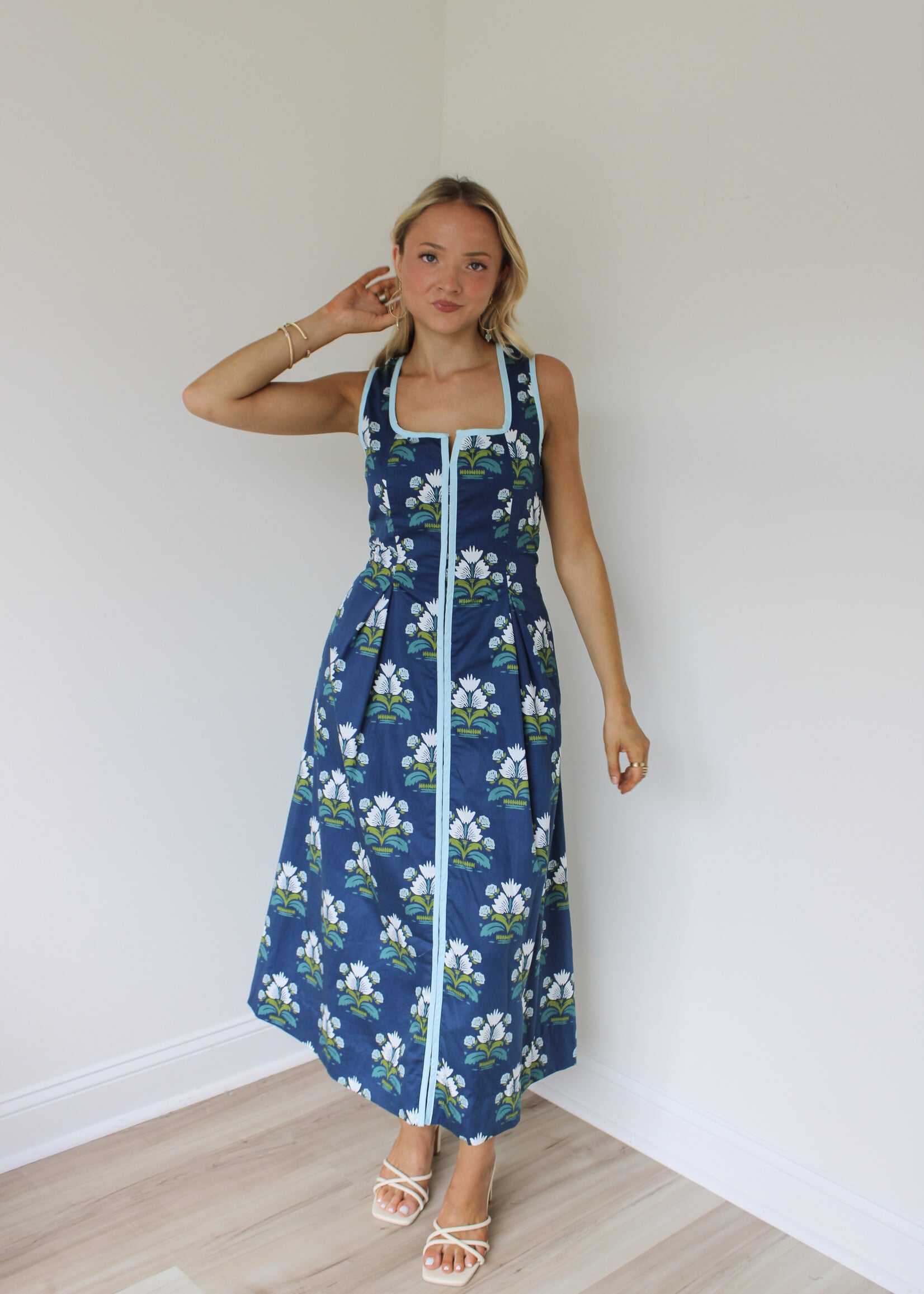 Dotty Floral Maxi Dress
