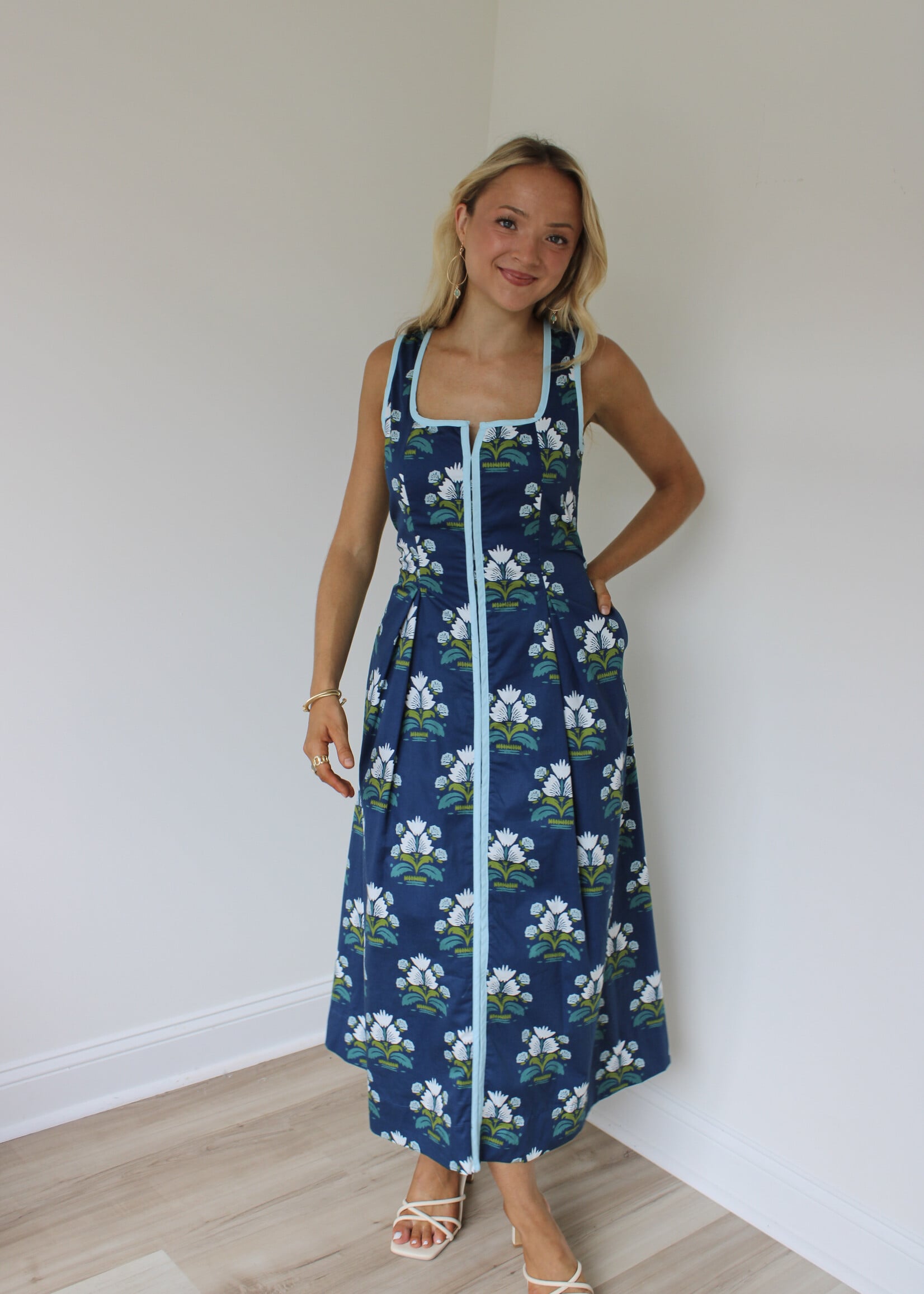 Dotty Floral Maxi Dress