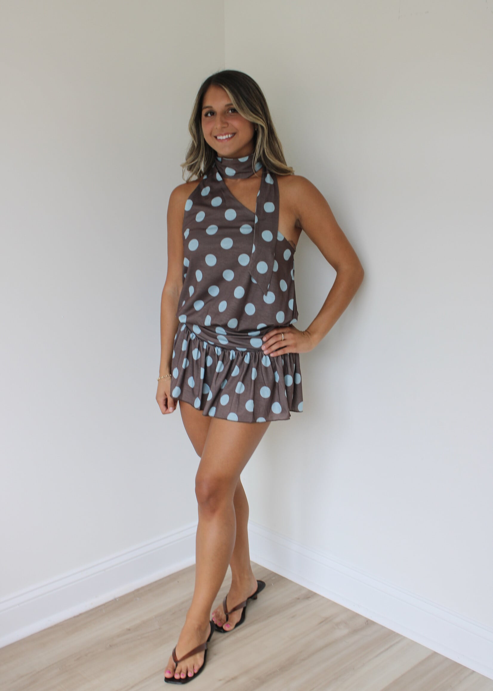 Rasha Polka Dot Dress
