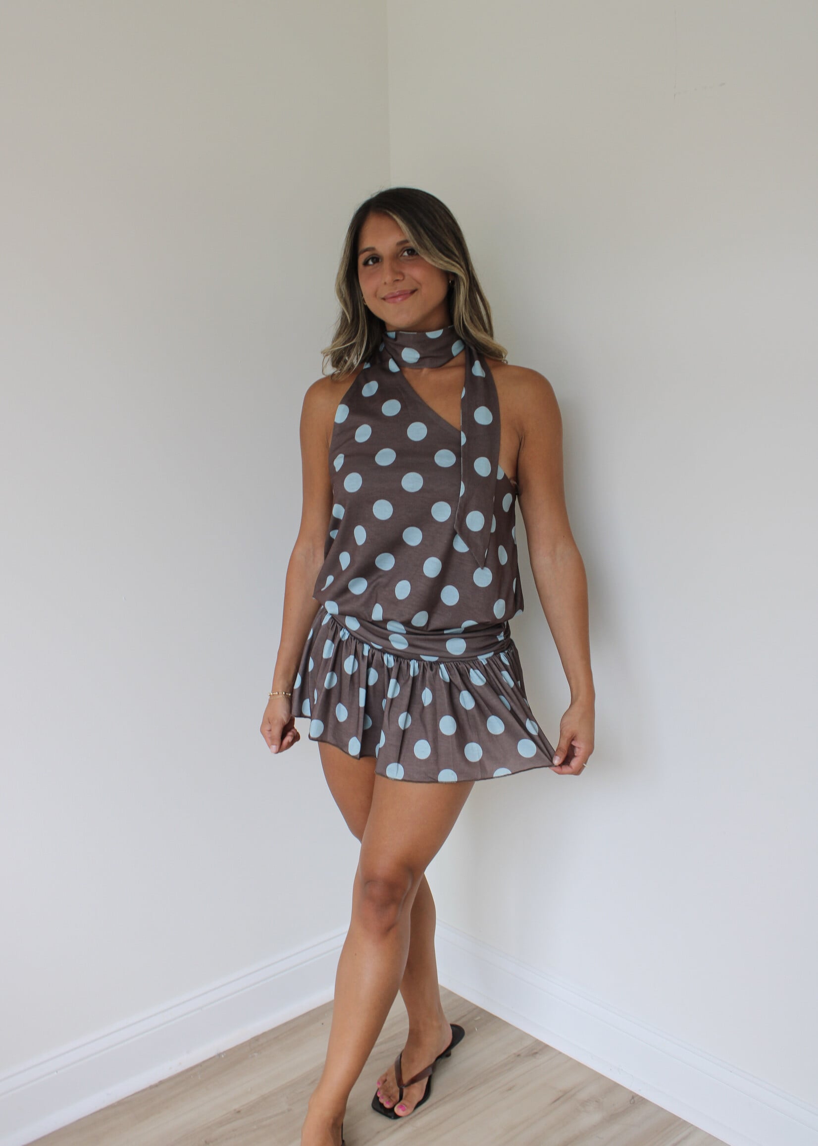 Rasha Polka Dot Dress