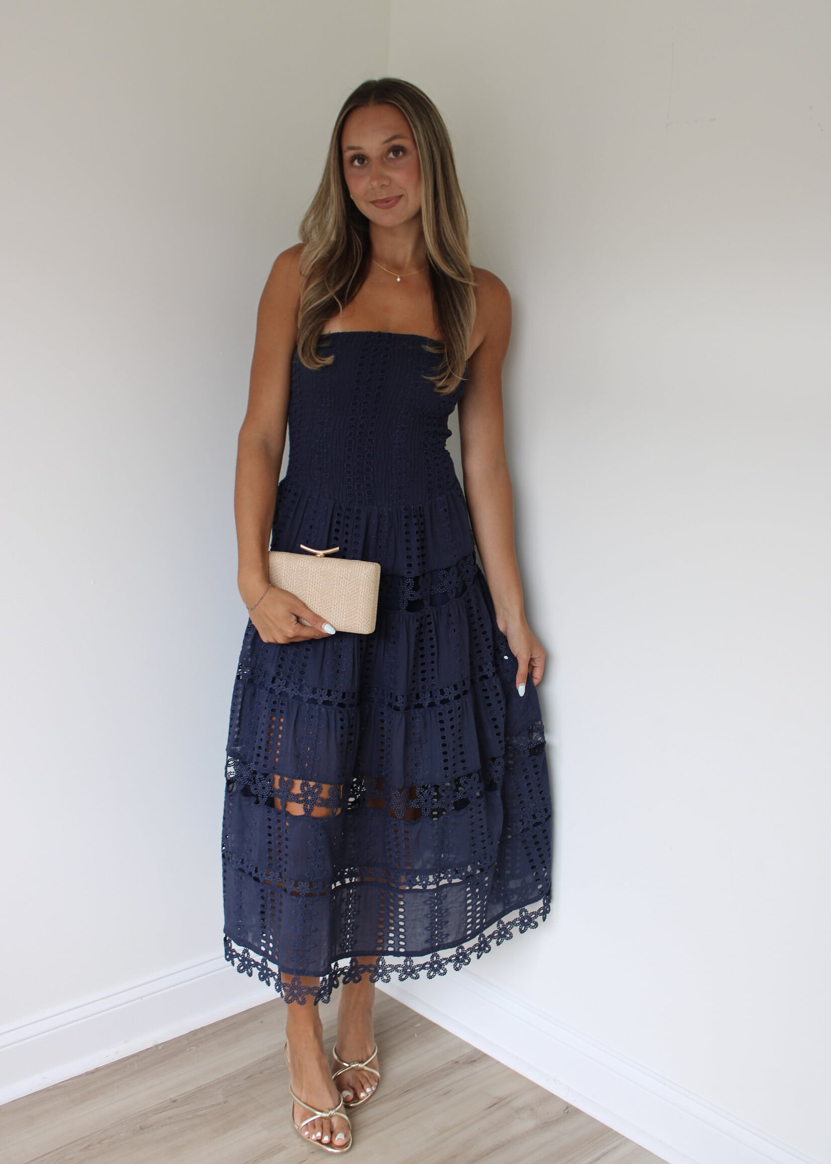 Salem Eyelet Tube Dress