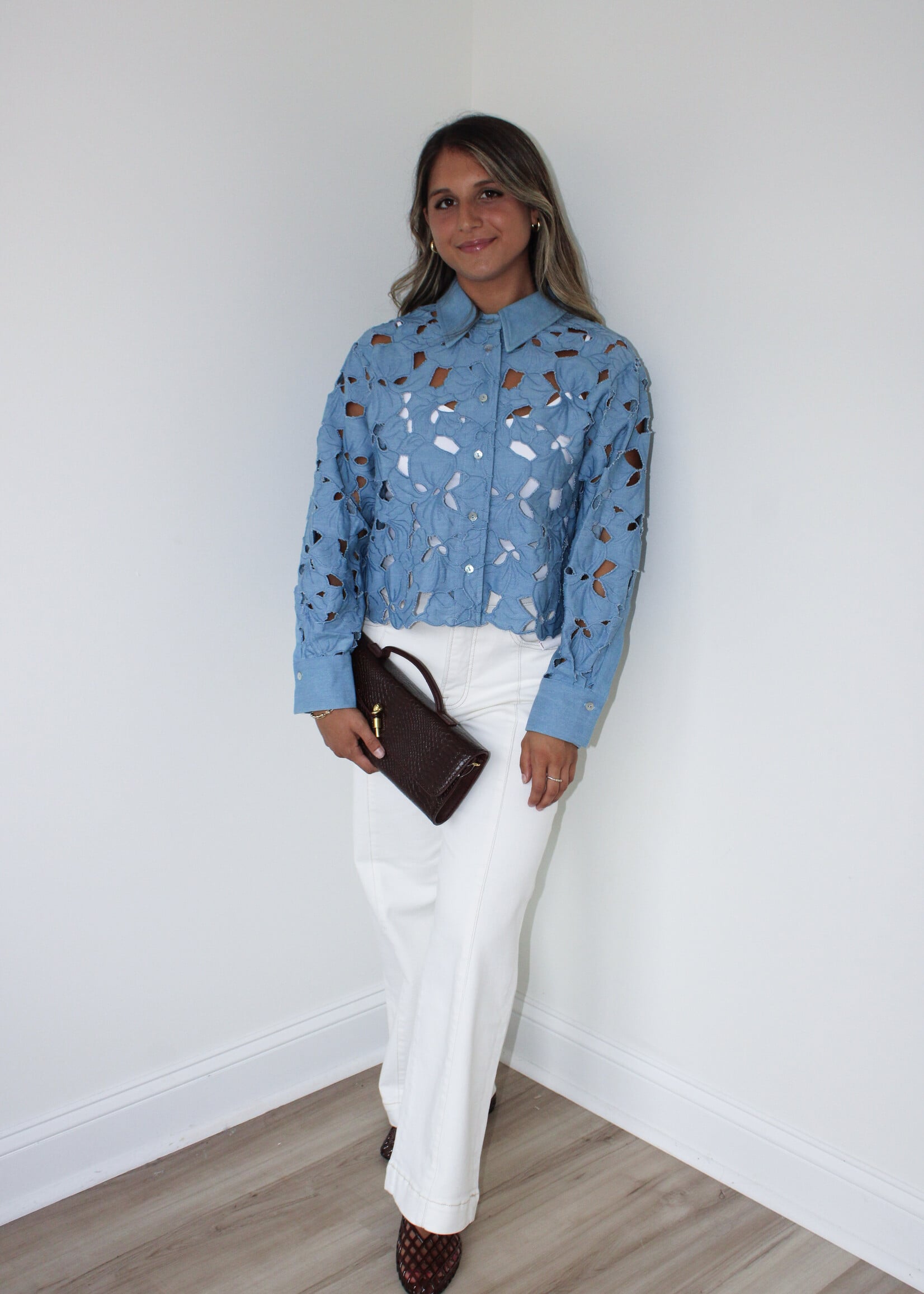 Moira Eyelet Top