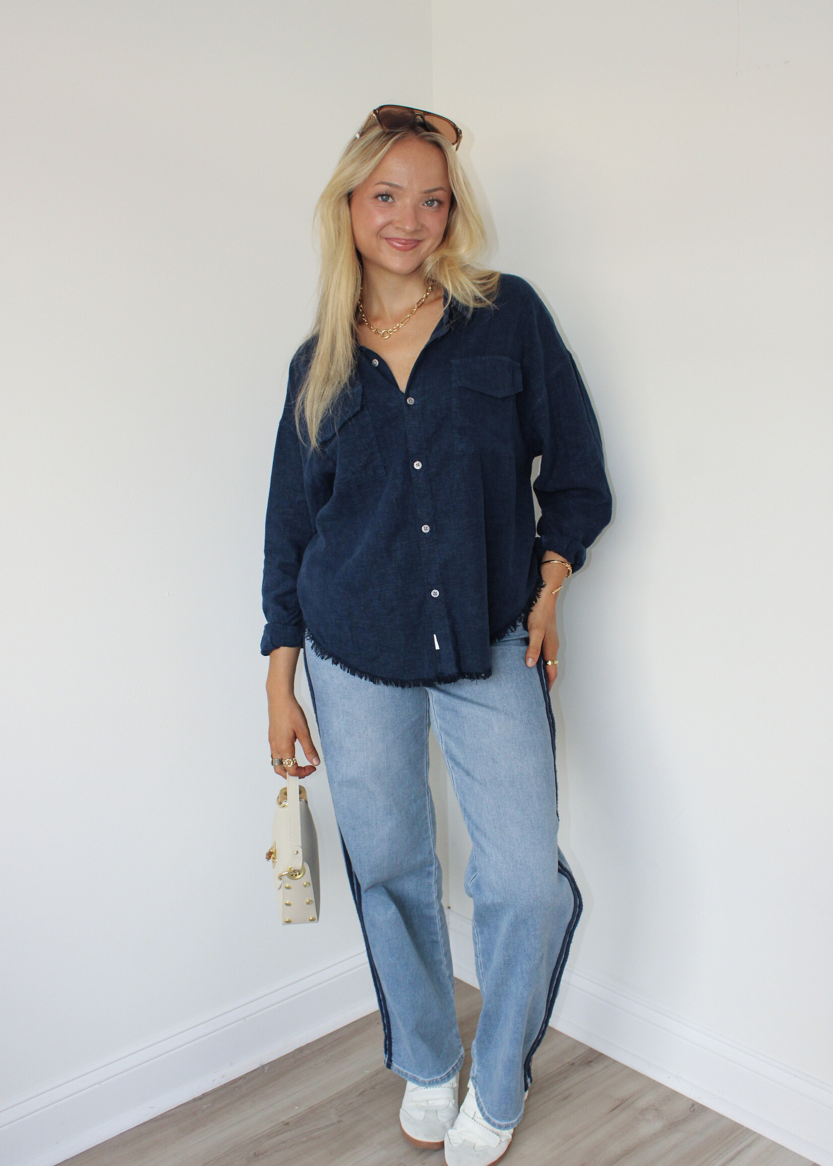 Preston Button Down Top