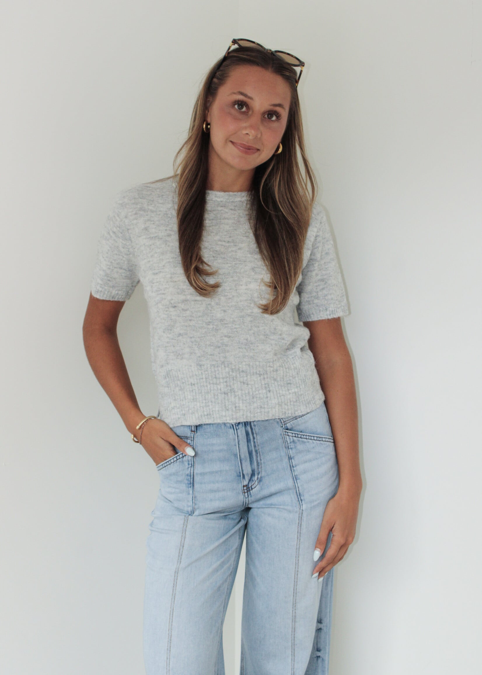 Tegan Short Sleeve Sweater