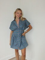 Teegan Pattern Mini Dress