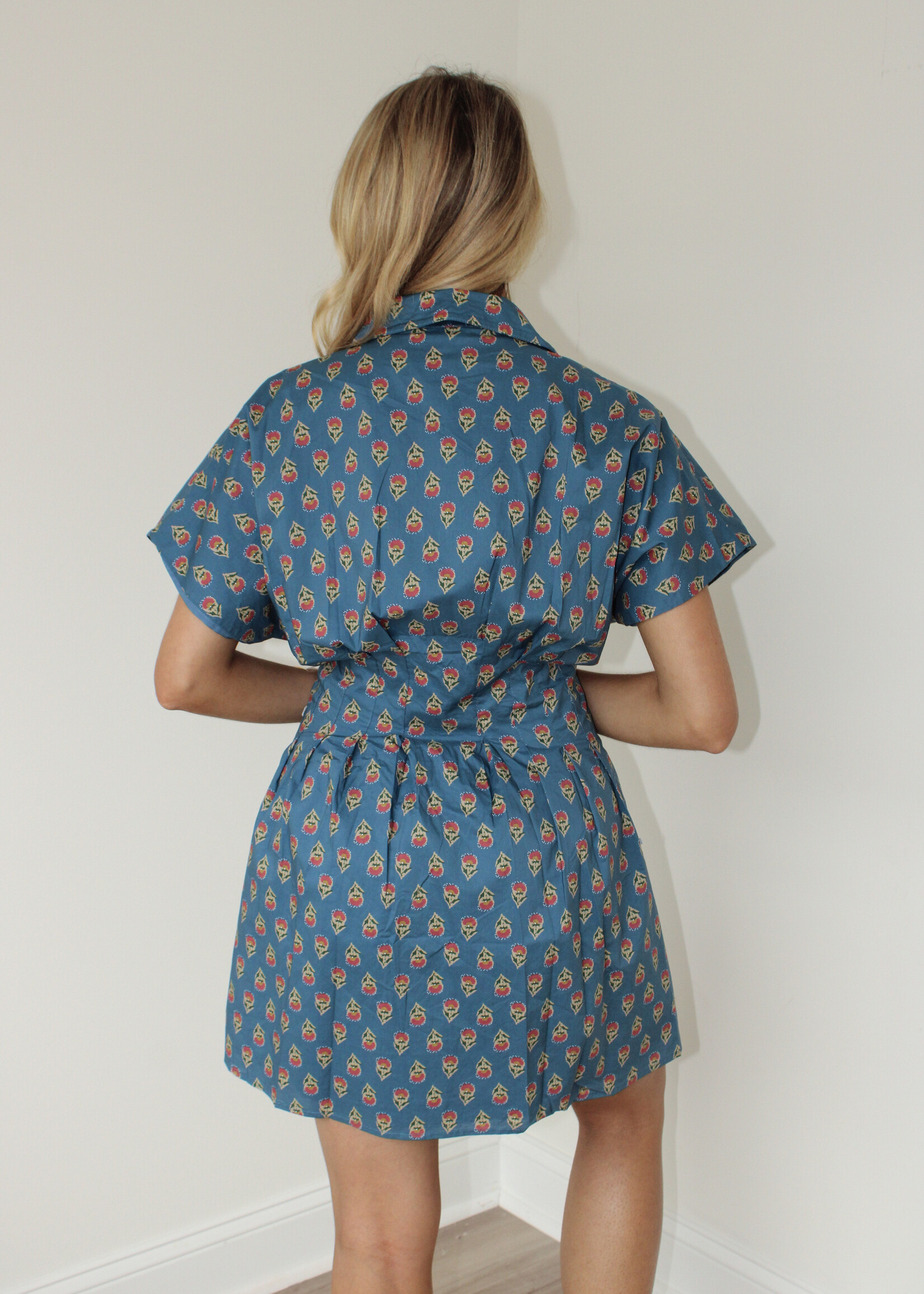 Teegan Pattern Mini Dress