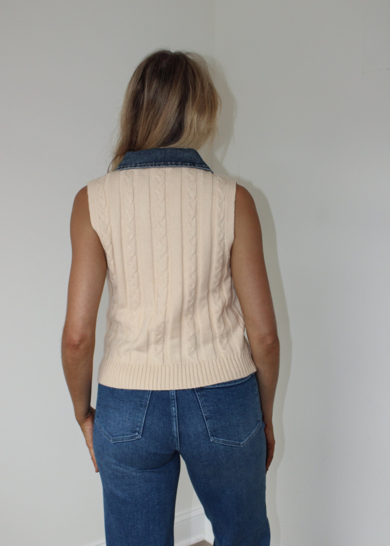 Georgie Mixed Media Vest