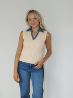 Georgie Mixed Media Vest