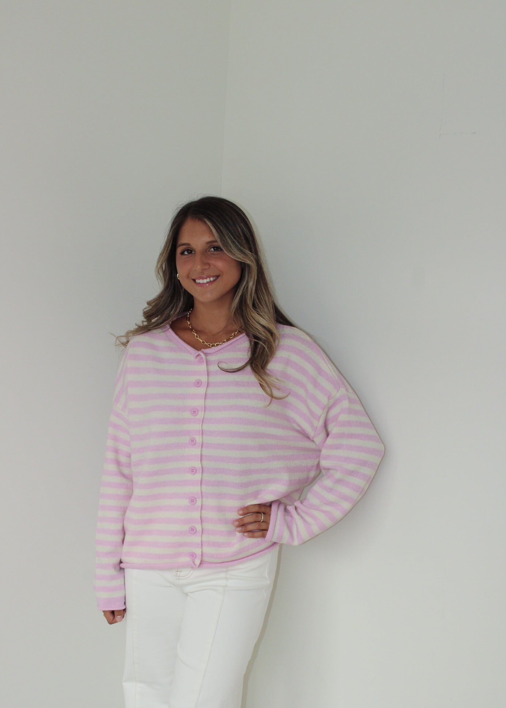 Stella Striped Cardigan