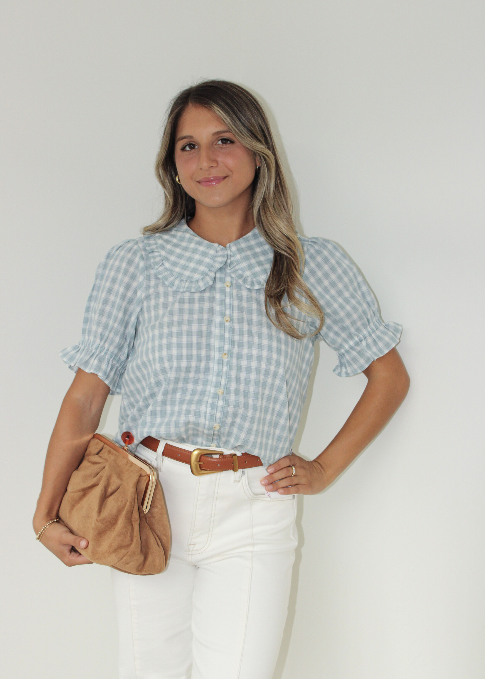 Amara Ruffle Collar Blouse