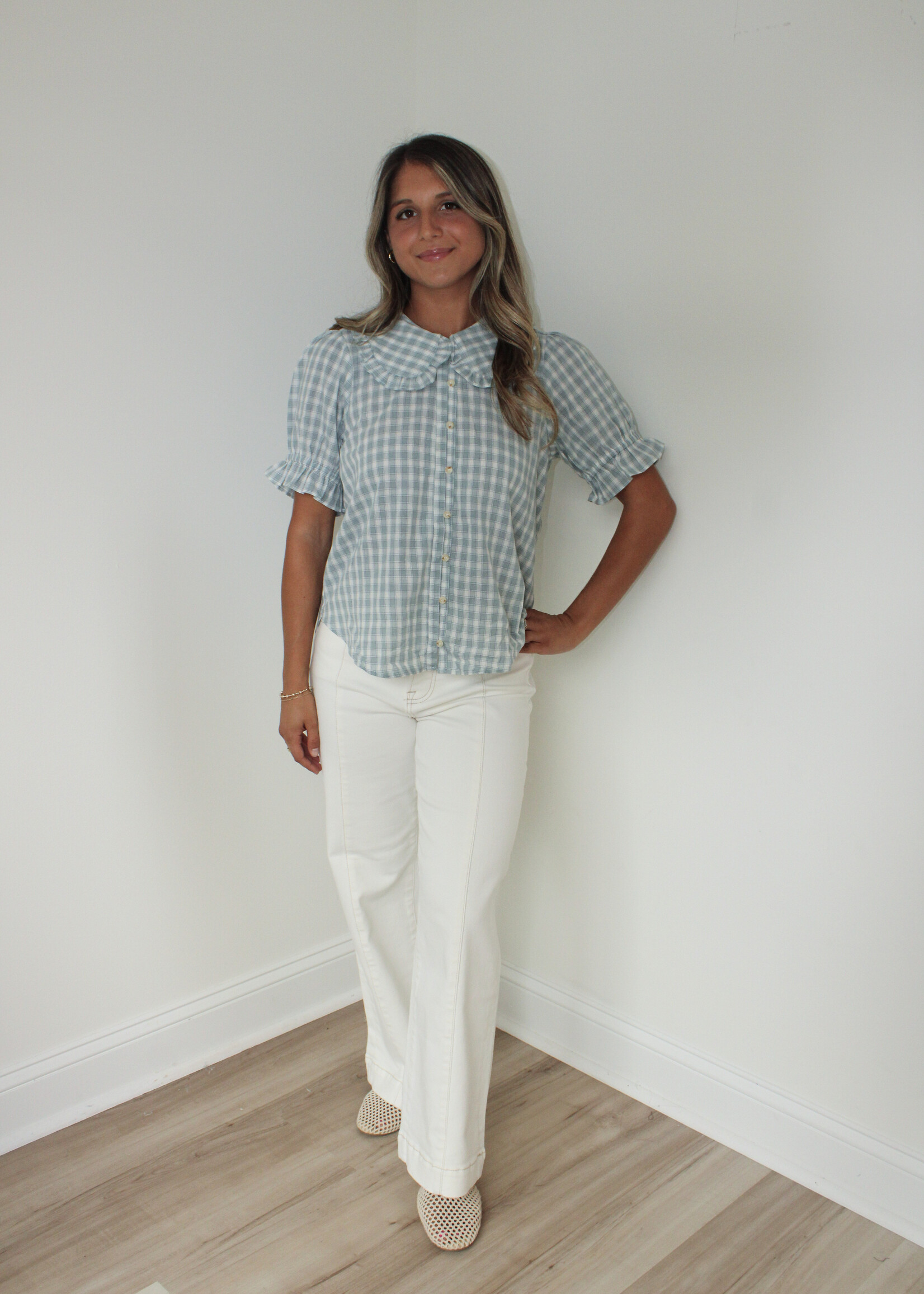 Amara Ruffle Collar Blouse