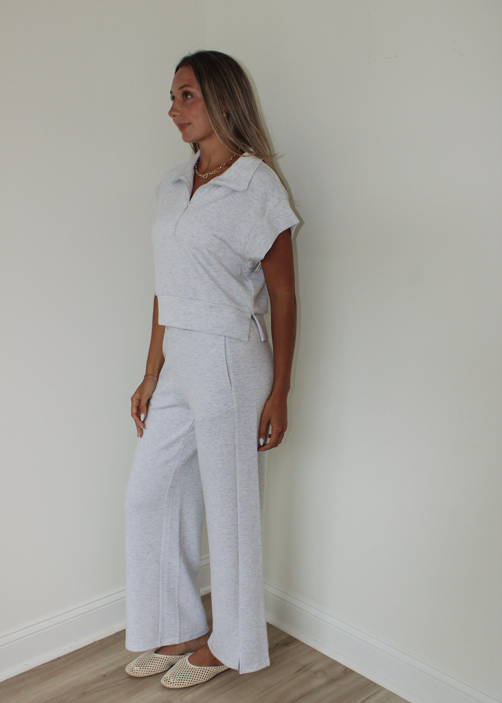 Nadia Cloud Fleece Wide Leg Pant