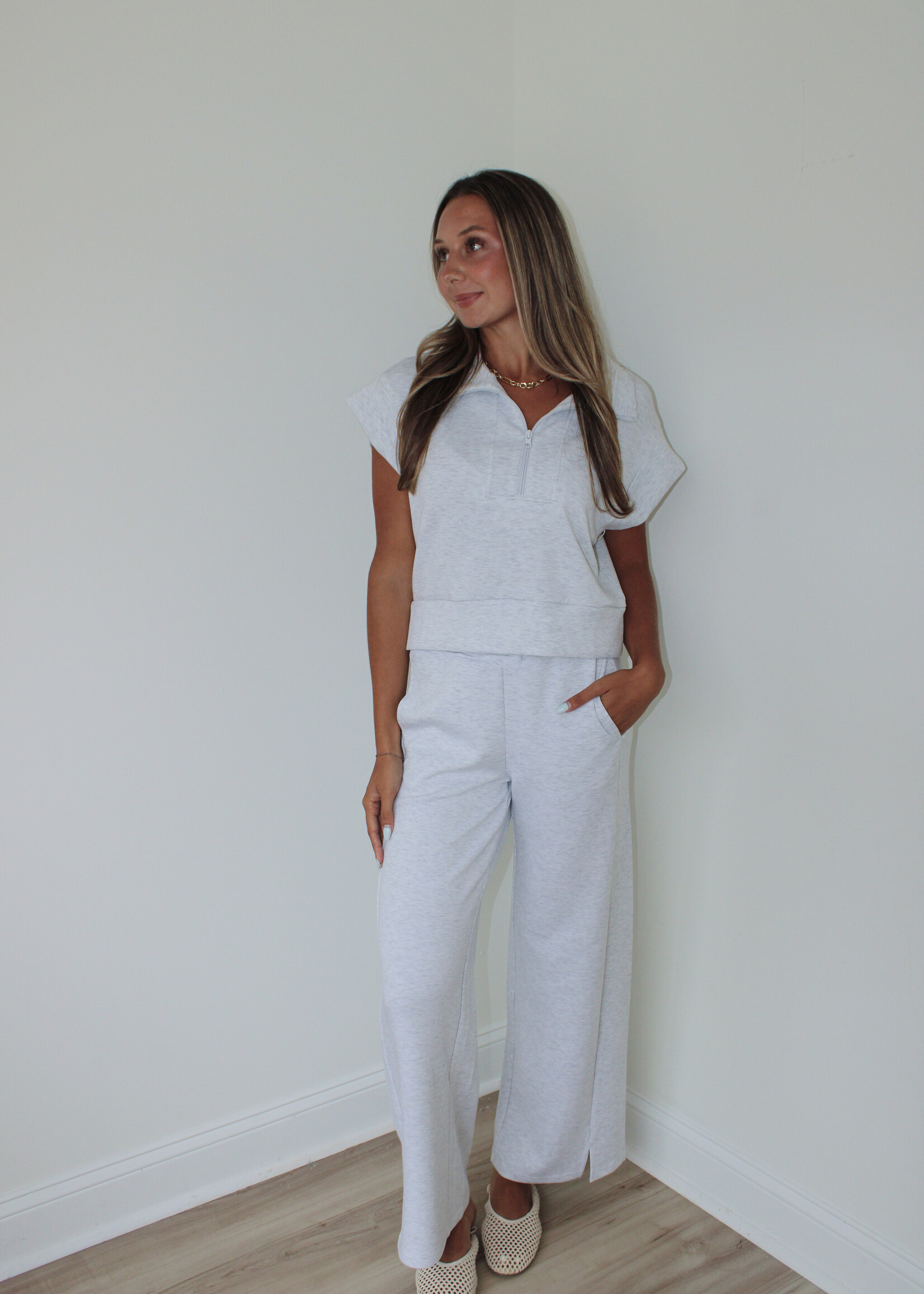 Nadia Cloud Fleece Wide Leg Pant