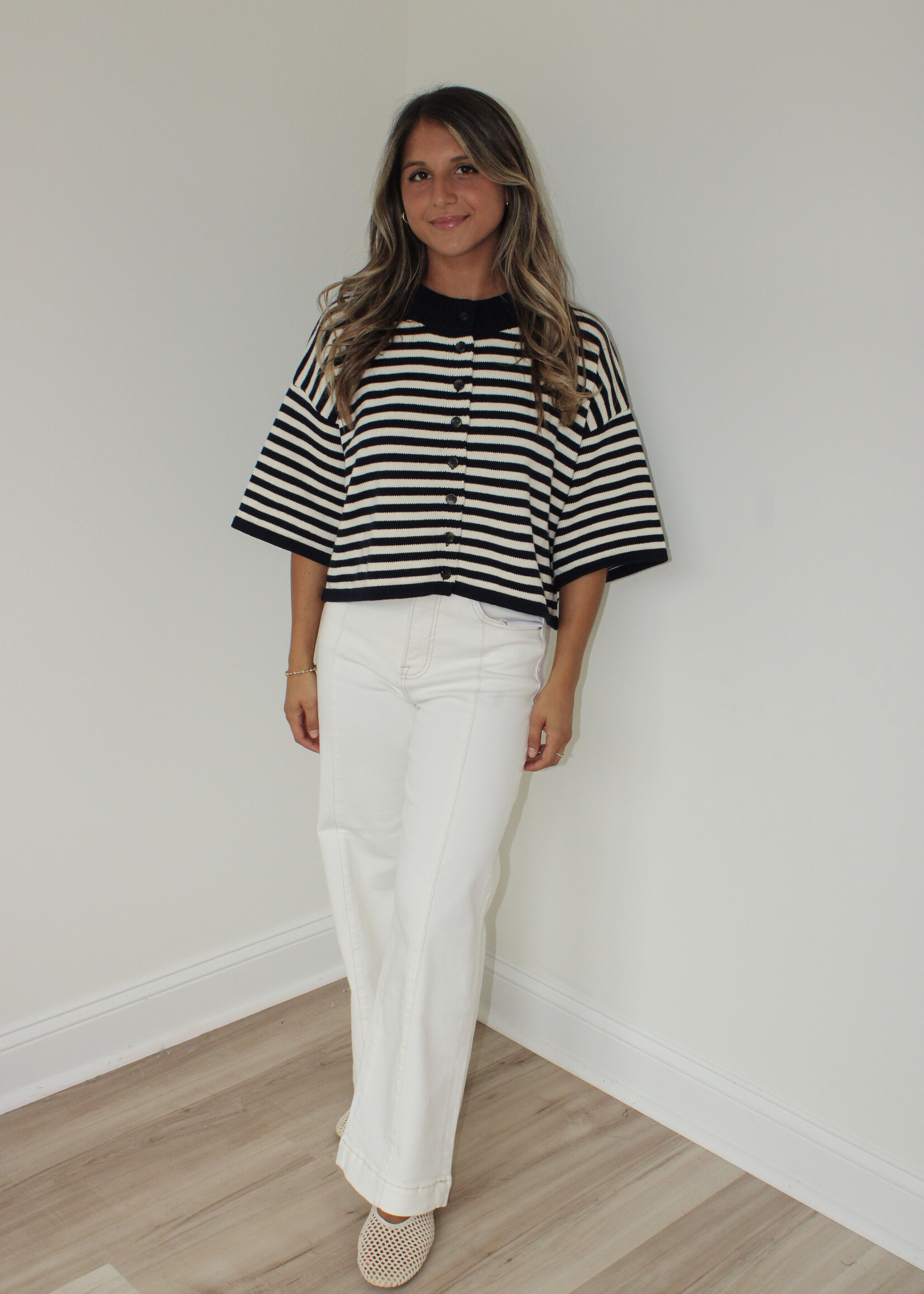 Chance Loose Knit Stripe Sweater