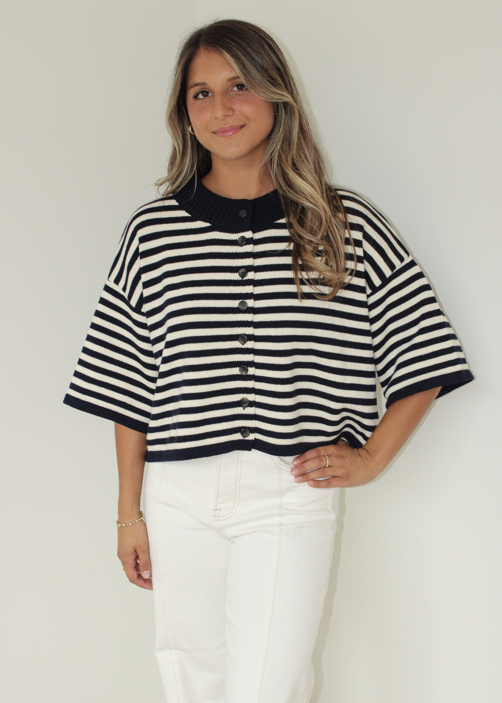 Chance Loose Knit Stripe Sweater