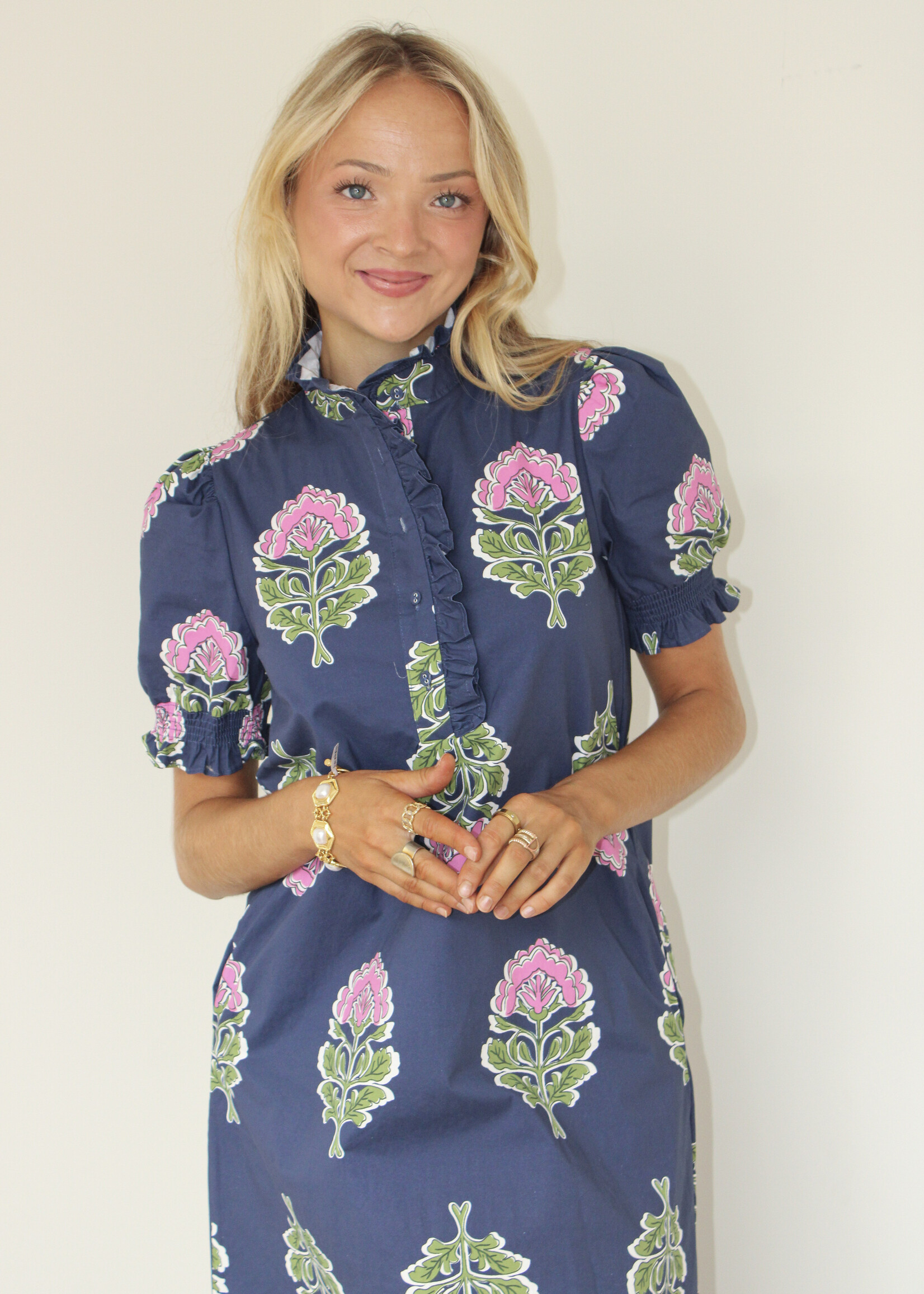 Arceli Floral Midi Dress