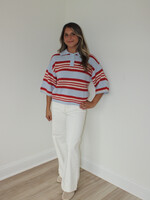 Poppy Striped Knit Top