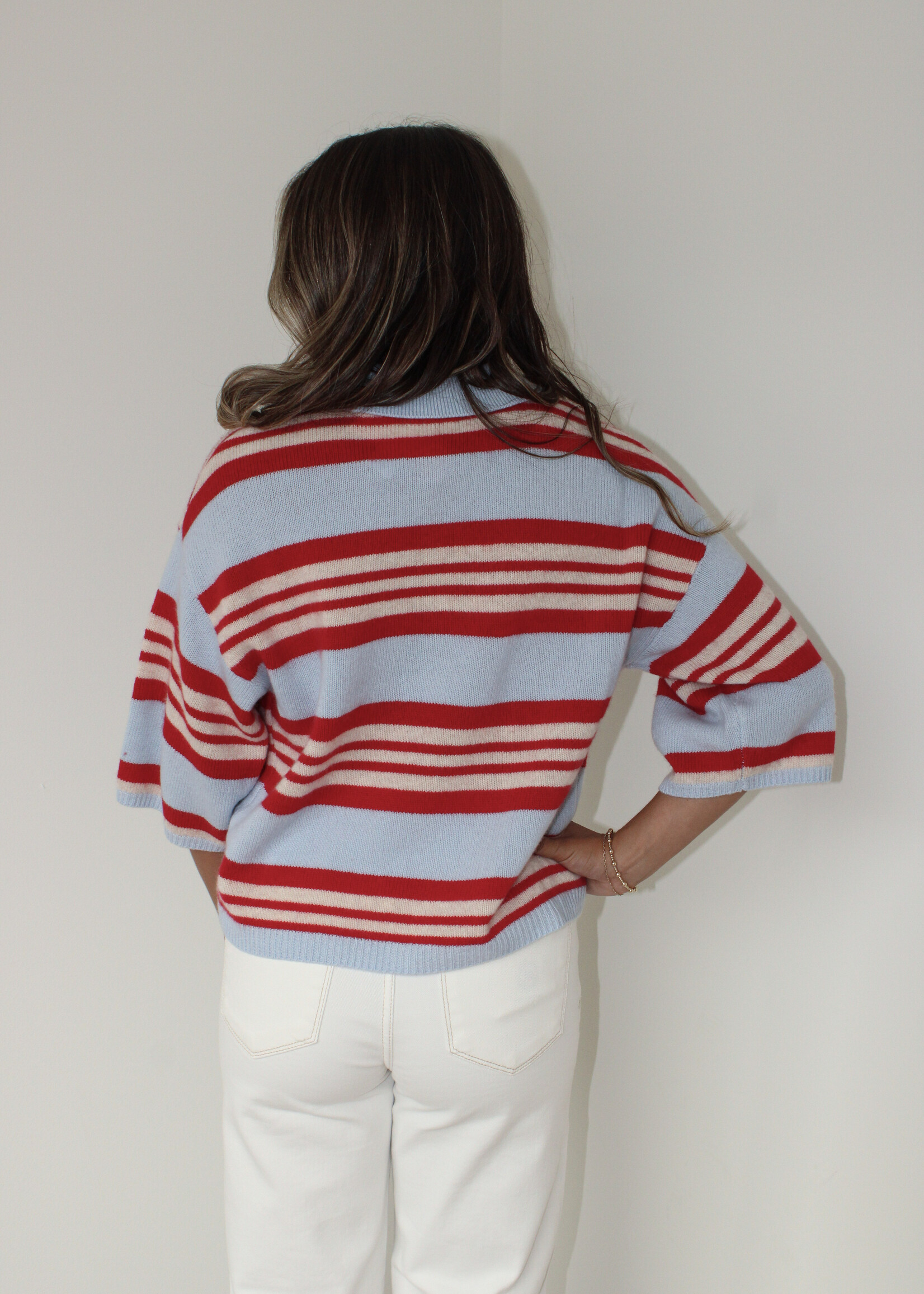 Poppy Striped Knit Top