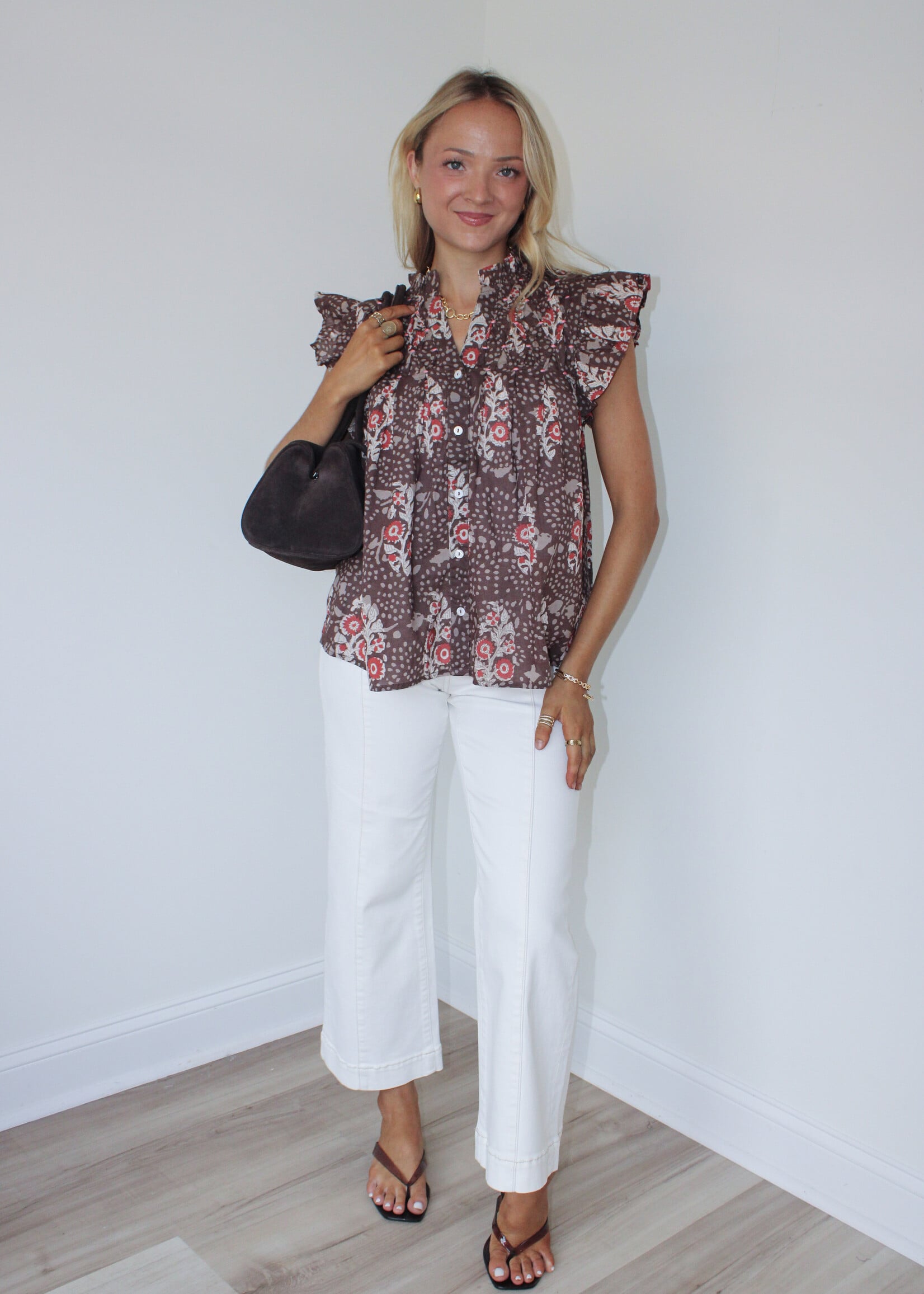 Neil Flutter Sleeve Top