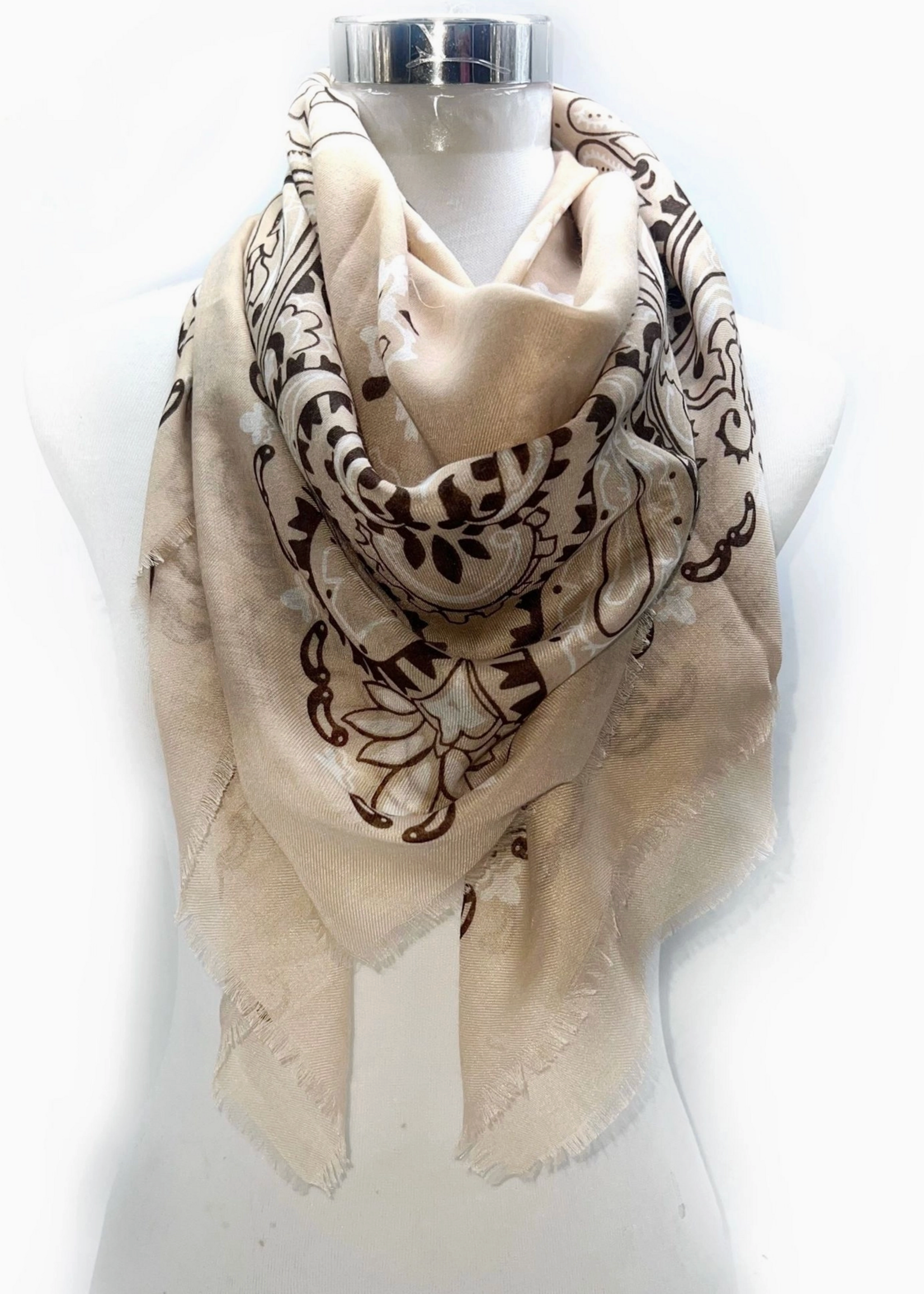 Large Lightweight Square Bandana Scarf