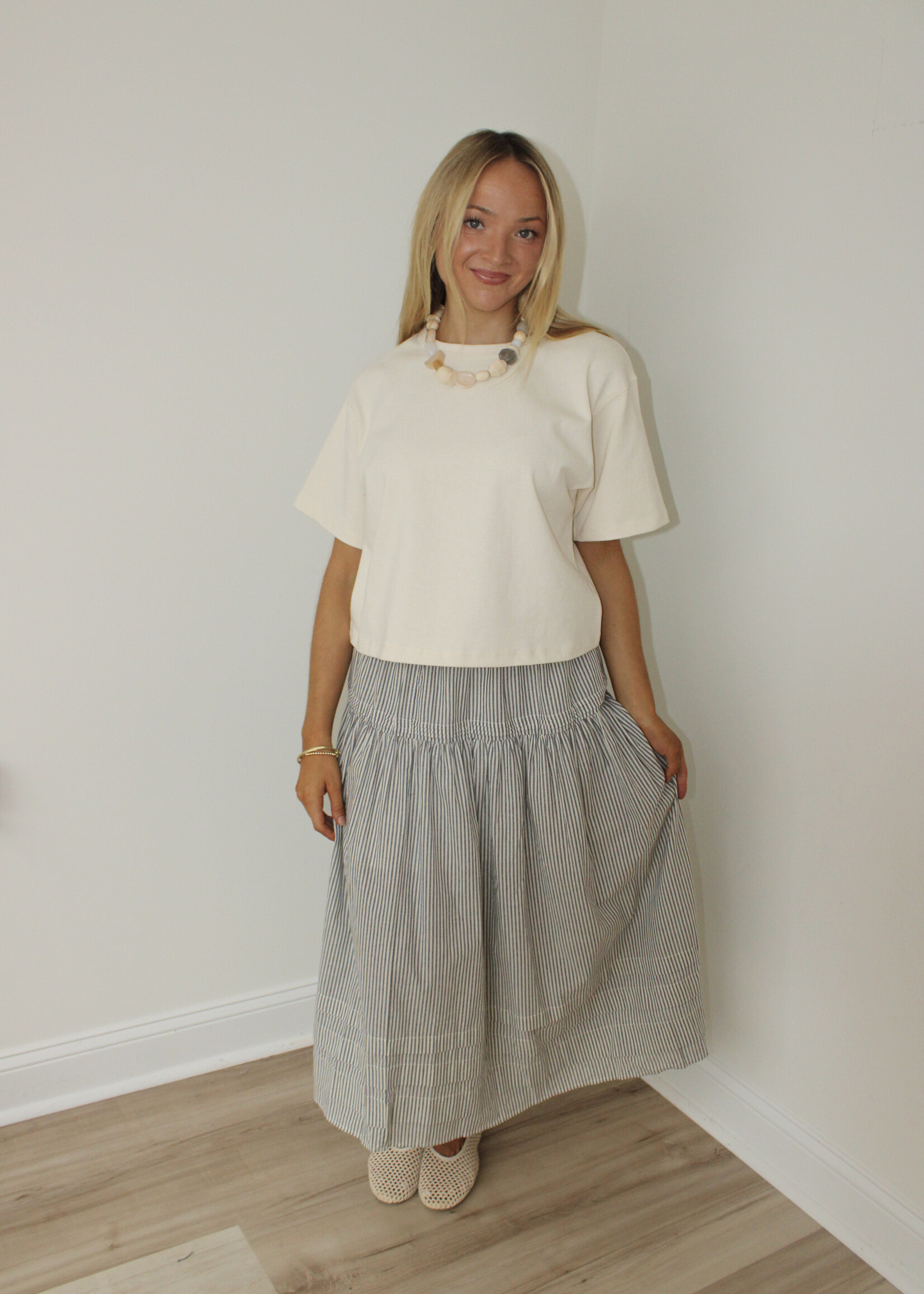 Mary Casual Linen Tee
