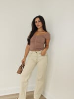Free People Risk Taker Mid Rise Straight Pant
