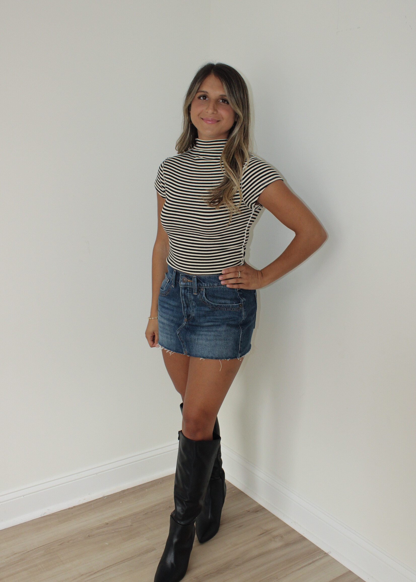Mabel Mock Neck Top