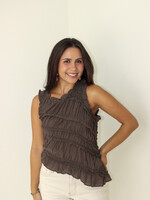 Free People Pink Sands Smocked Top