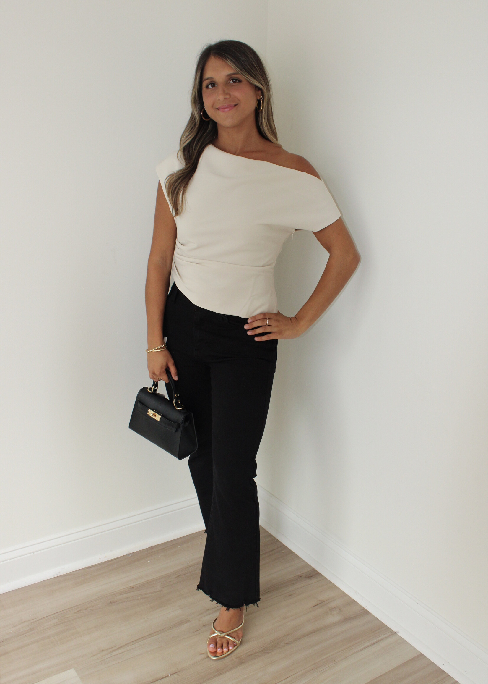 Kamryn Draped Off Shoulder Top