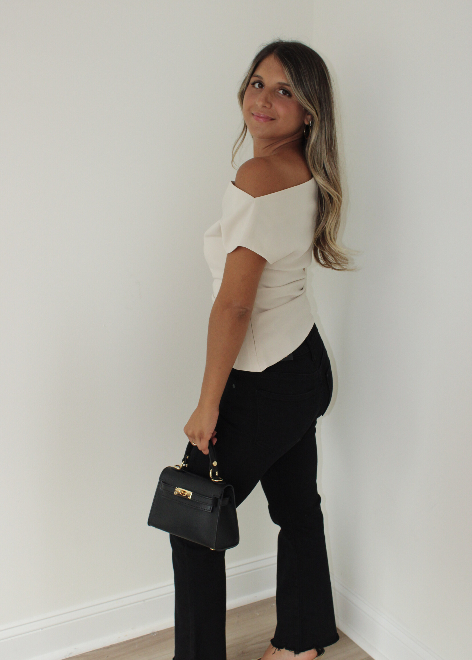 Kamryn Draped Off Shoulder Top