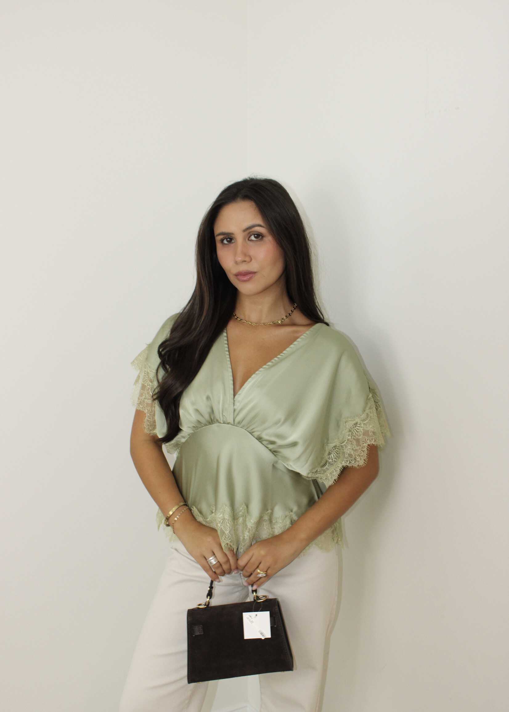 Lilo Lace V Neck Top