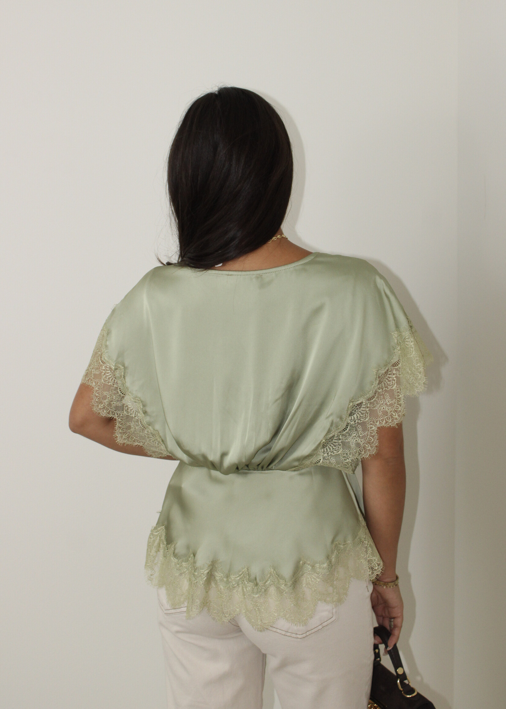 Lilo Lace V Neck Top