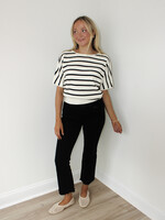Linda Striped Short Sleeve Top