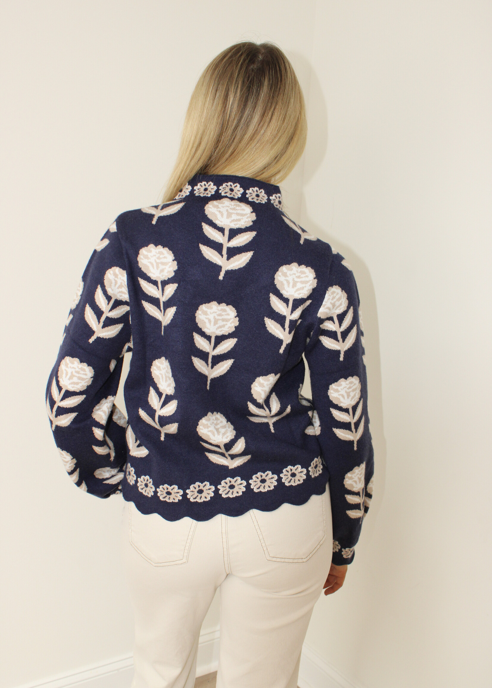 Alvin Flower Print Sweater