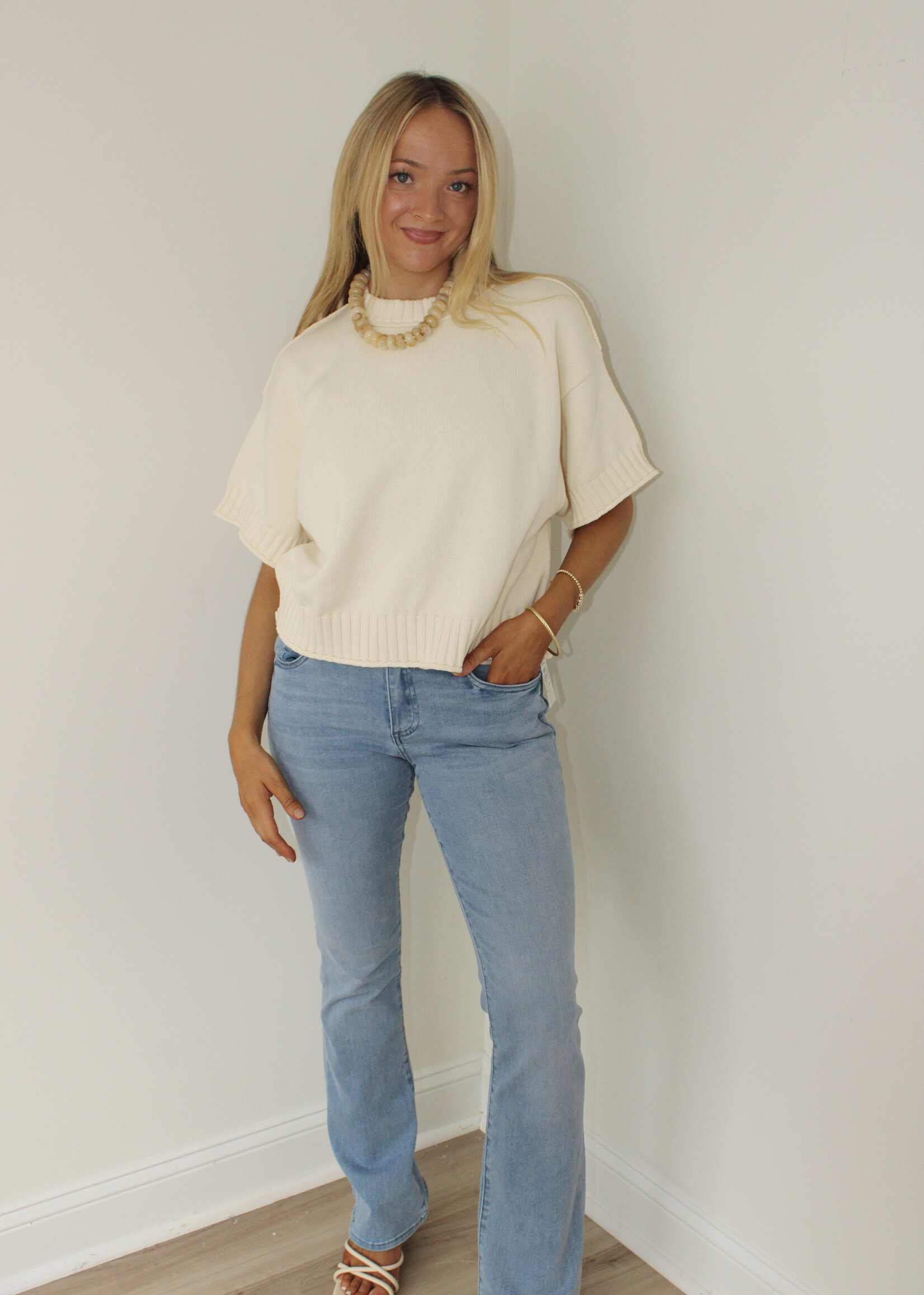 Elsie Short Sleeve Sweater