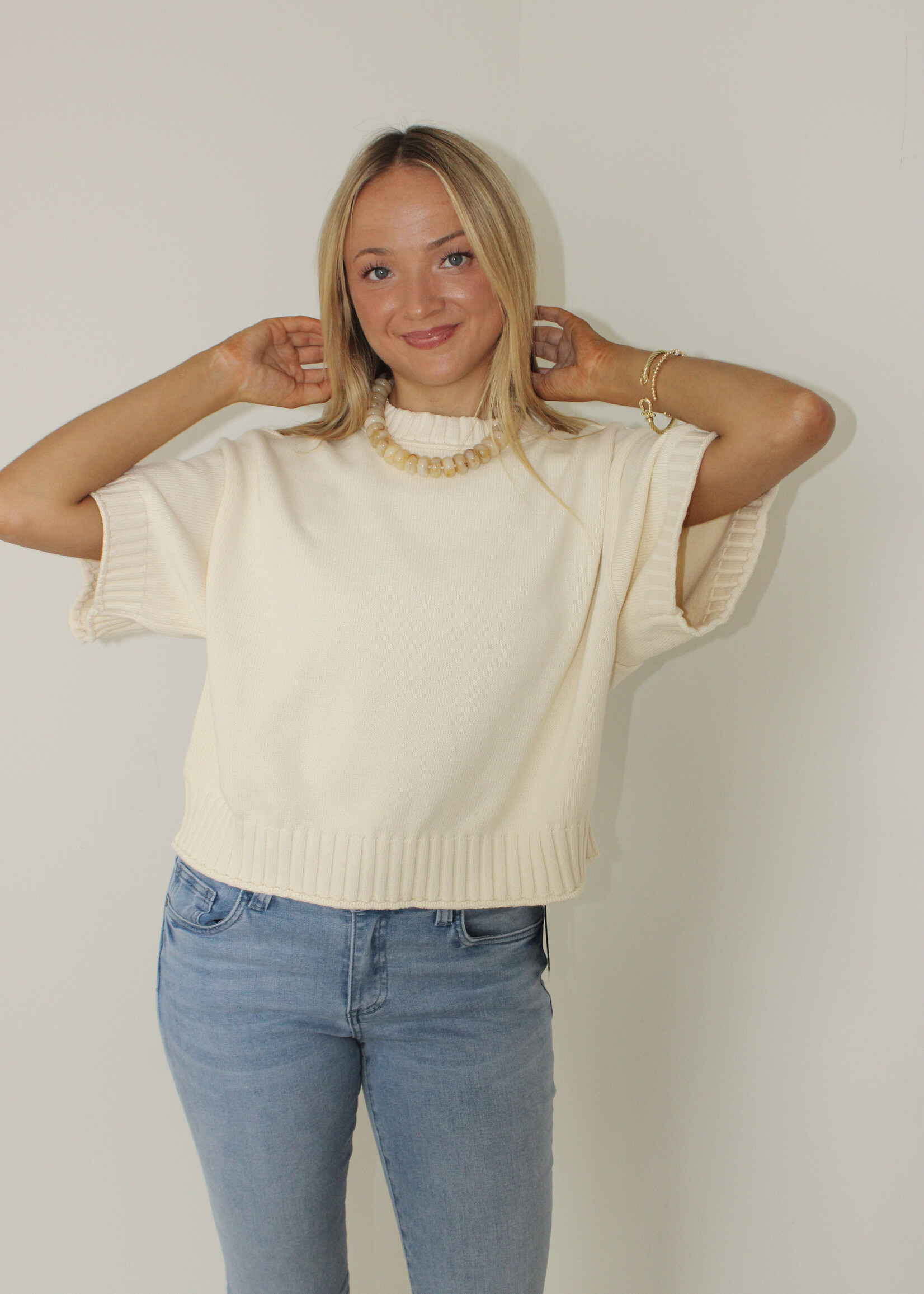 Elsie Short Sleeve Sweater