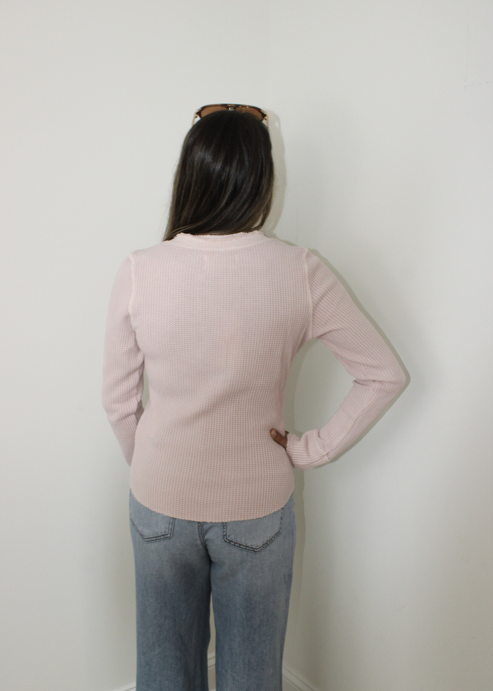Covin Waffle Knit Top