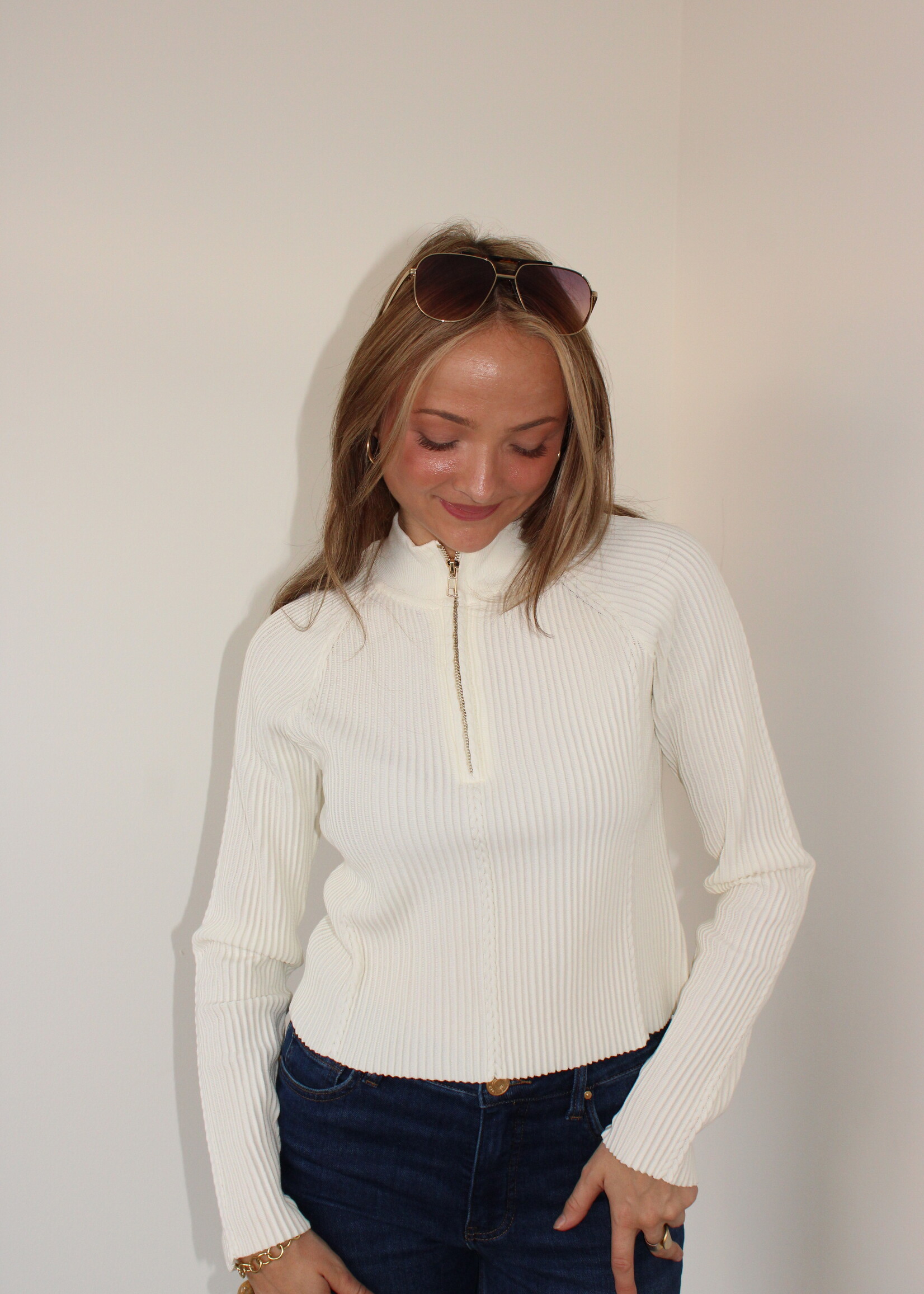 Z Supply Summit Half Zip Sweater