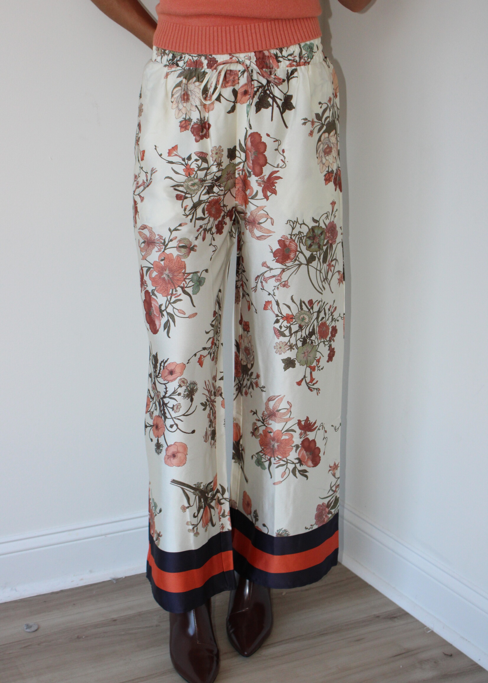 Laney Floral Print Wide Leg Pants