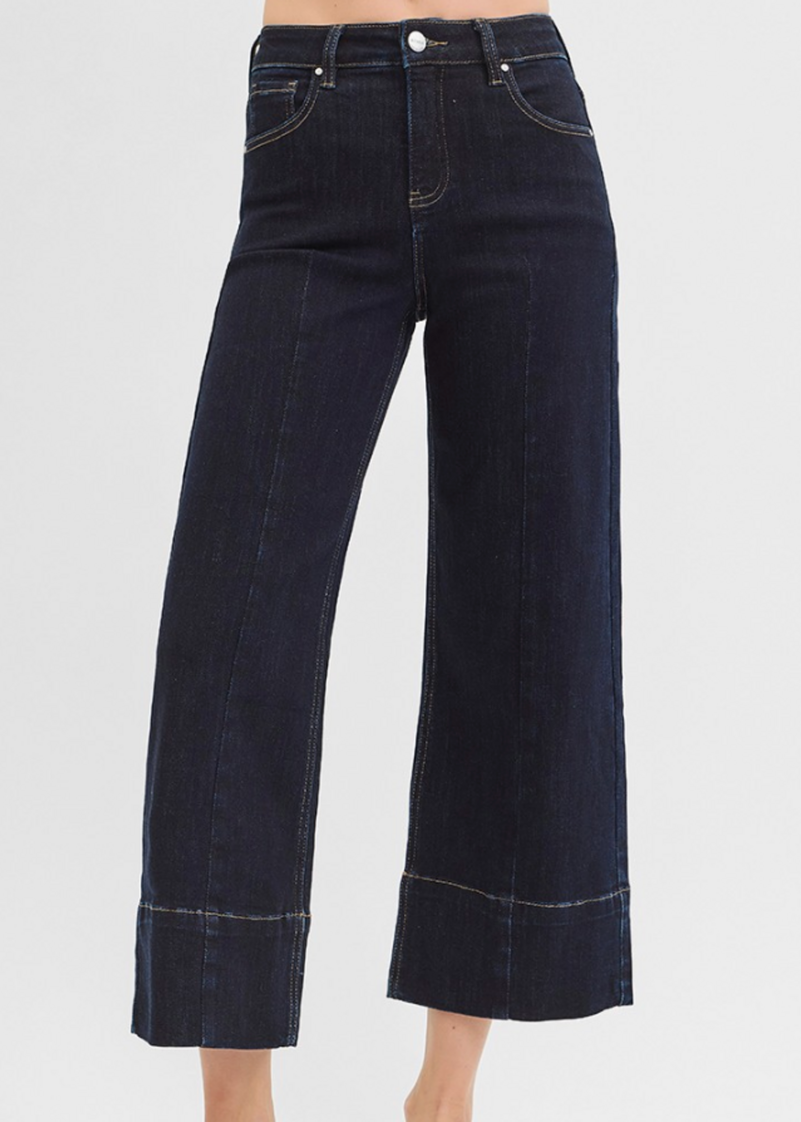 Ambrose High Rise Crop Wide Jeans
