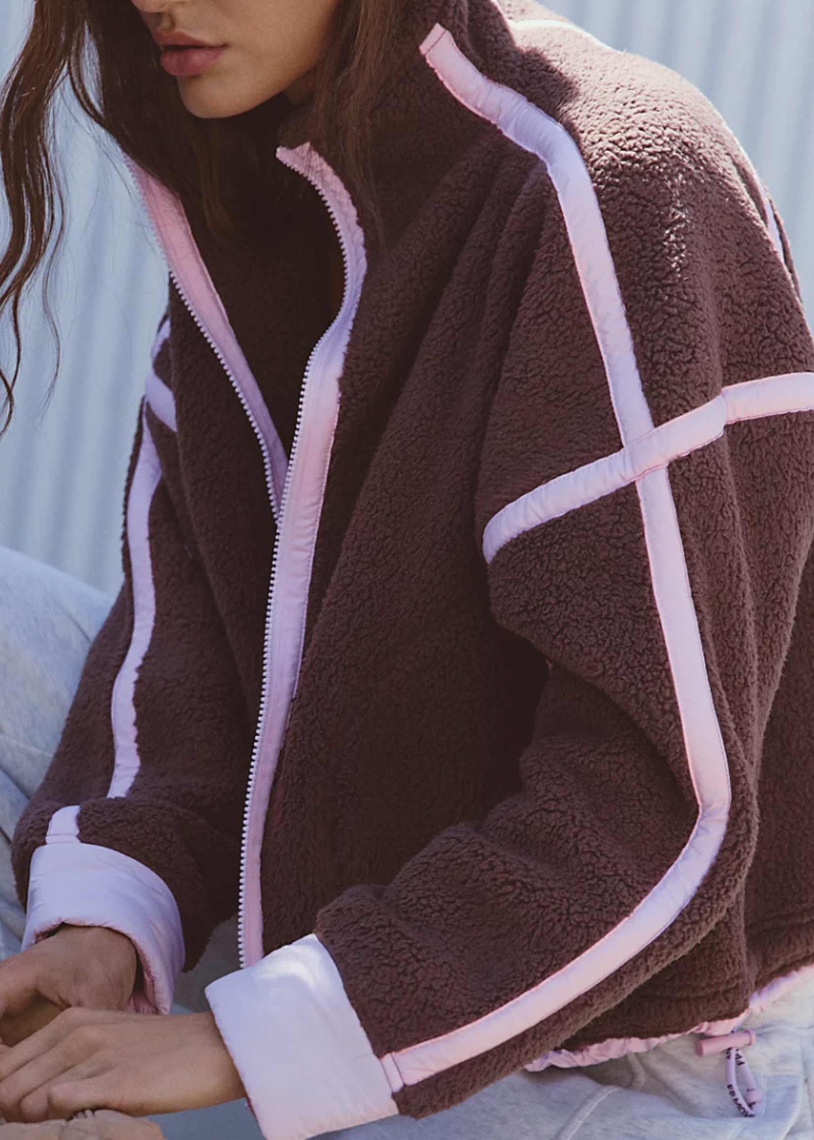 Free People Mountain High Jacket Truffle Powder