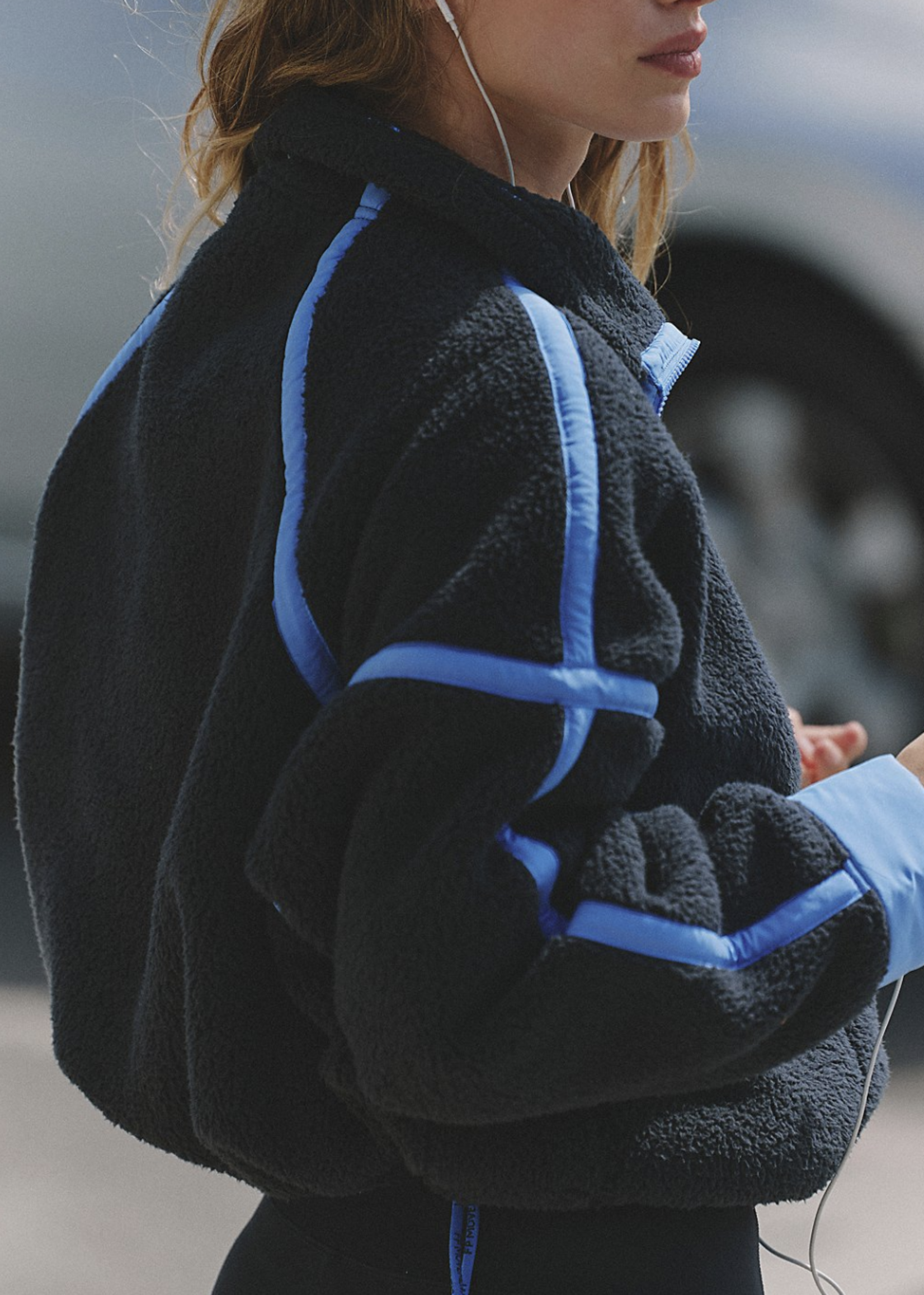 Free People Mountain High Jacket Black Combo