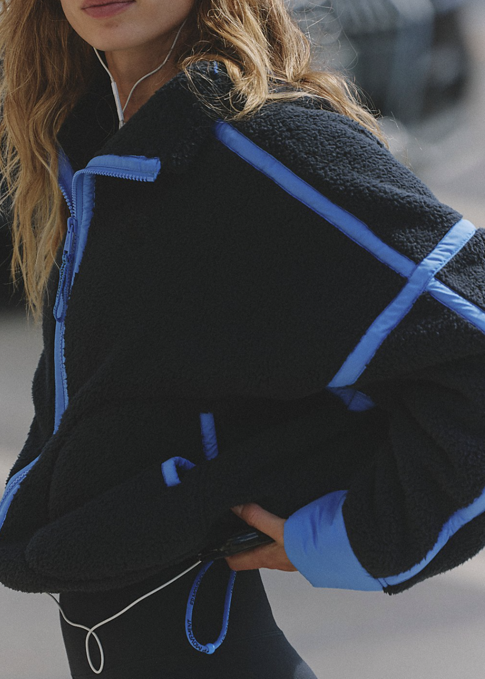 Free People Mountain High Jacket Black Combo