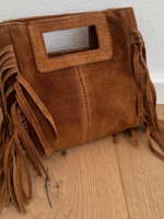 Lilly Fringe Mini Genuine Suede Bag