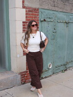 Julane Polka Dot Barrel Jeans