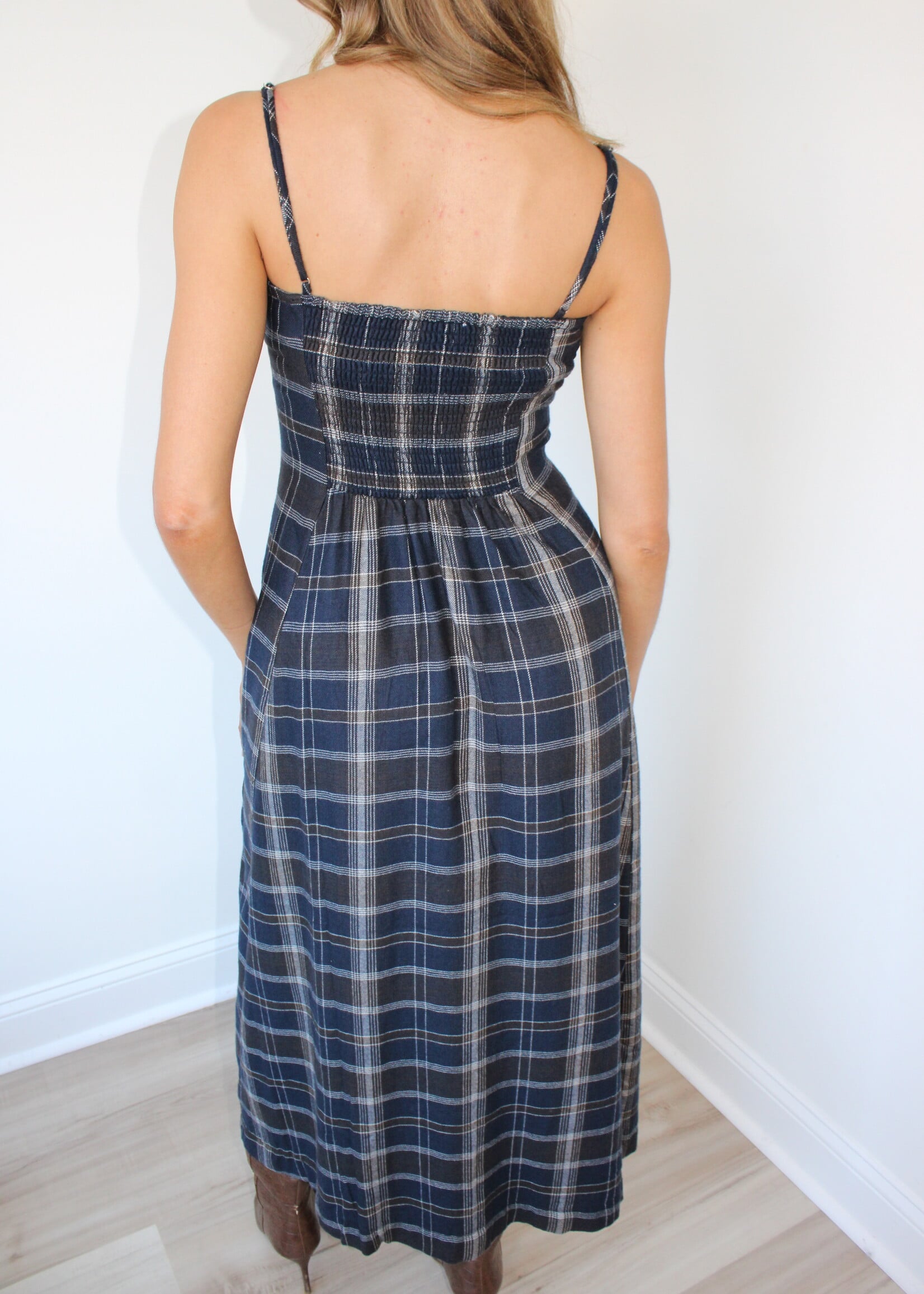 Z Supply Evermore Plaid Midi Dress