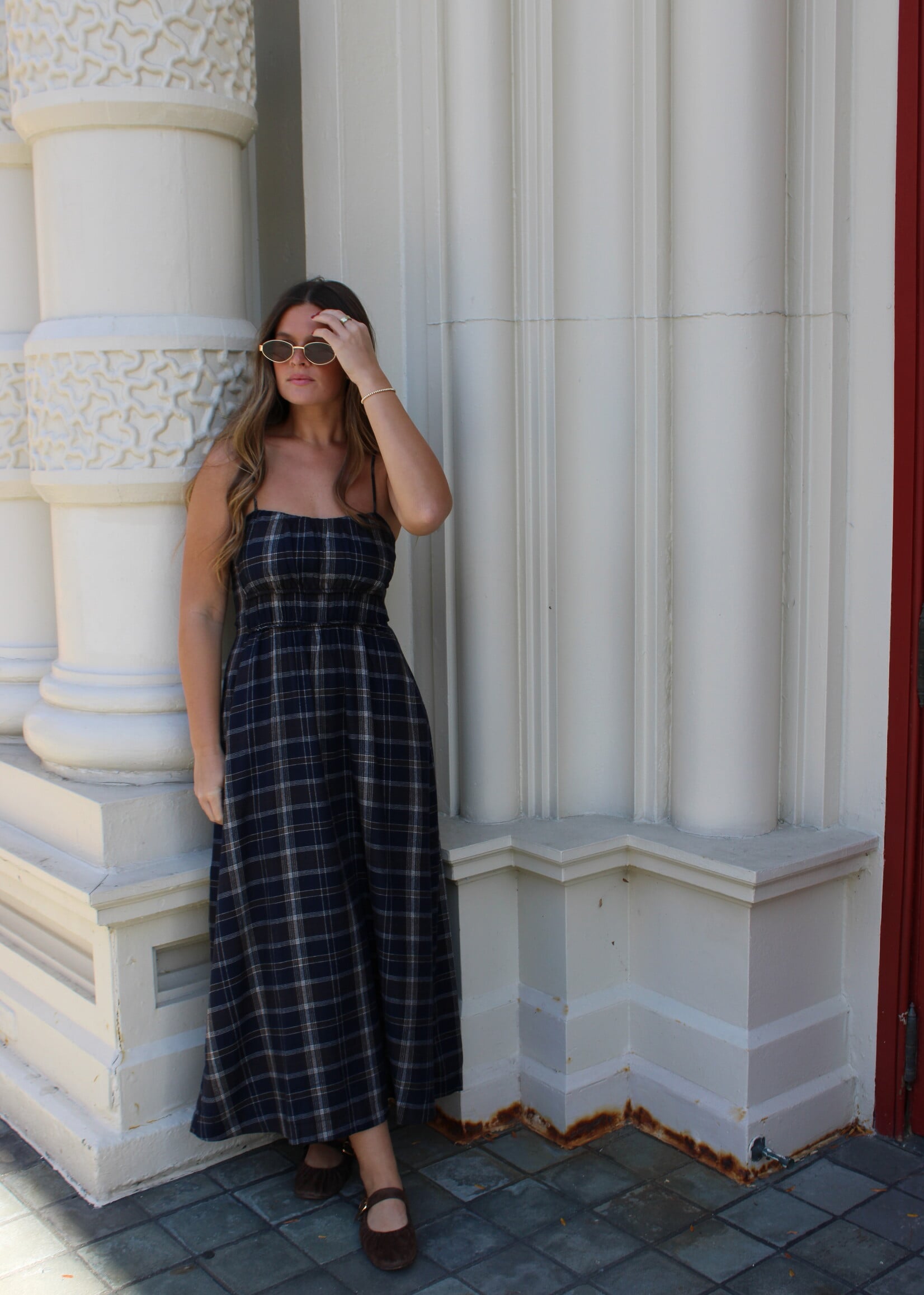 Z Supply Evermore Plaid Midi Dress